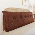 thumbnail image 4 of Headboard Wedge Pillow for Twin Beds - Large 39" Triangular Backrest Bolster with Lumbar Support - Reading & Sitting Pillow for Daybeds, Bunk Beds, and Dorm Rooms, 4 of 6