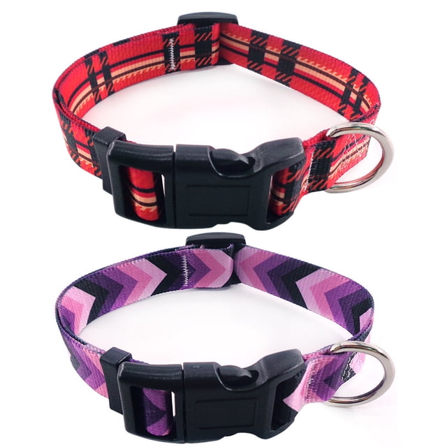 Collar ajustable para mascotas Collar para perro con estampado de transferencia de calor para tamaño mediano
