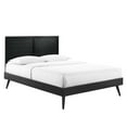 thumbnail image 2 of Modway Marlee Twin Wood Platform Bed With Splayed Legs in Black, 2 of 10