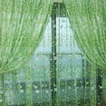 thumbnail image 3 of FNNMNNR Chic Room Stylish Floral Tulle Voile Door Window Curtain Drape Panel Sheer Scarf Valances  Yellow, 3 of 6