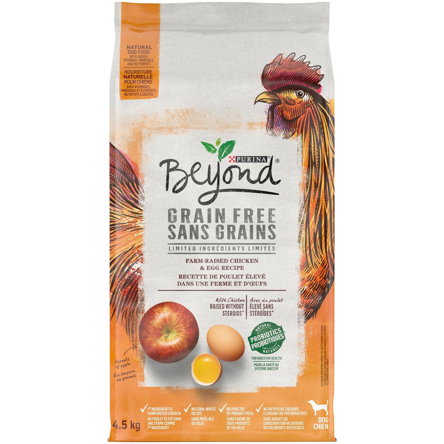 Beyond Grain Free Farm-Raised Chicken & Egg Recipe, Dry Dog Food 4.5KG