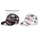 thumbnail image 4 of Qarigey Gorra de béisbol con estilo, correa ajustable, protección solar ligera, sombrero de sombra de algodón para exteriores, transpirable Sombreros Blanco, 4 of 6
