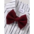 thumbnail image 2 of WESIDOM Baby Boy Clothes 0-18M Newborn Infant Gentleman Outfit, Shirt+Bowtie+Beret+Suspender Pant Baby boy Suit Clothing Set, 2 of 6