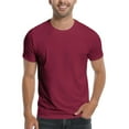 thumbnail image 2 of Men's Ultra Soft White Plain Crew Neck Casual Basic T-Shirt - Sustainable Material, Ideal for Everyday & Athletic Wear, 2 of 4