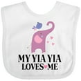 thumbnail image 3 of Inktastic My Yia Yia Loves Me Grandchild Boys or Girls Baby Bib, 3 of 4