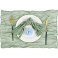 thumbnail image 3 of Xukmct Pack of 24 Cheesecloth Napkins 20 x 20 Inch Dinner Rustic Gauze Table Napkin for Weddings Parties Event Family Dinner Table Decoration, 3 of 7
