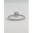 thumbnail image 7 of SOLITAIRE JEWELS 1.50 Ct Round Brilliant Moissanite Diamond Engagement Solitaire With Pave Ring 10K White Gold, 7 of 7
