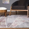 thumbnail image 4 of World Rug Gallery  Geometric Modern Area Rug Multi 2'x7' Runner 8' Runner,6' Runner Indoor,Runner Kitchen,Bedroom,Entryway Grey,Yellow,Red, 4 of 7