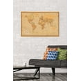 thumbnail image 2 of Antique World Map 2023 Wall Poster, 22.375" x 34", 2 of 4