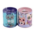 thumbnail image 3 of Cylindre Tirelire Colorée Hibou Pot de Peinture Boîte Récompense Style Rétro Porte-Stylo en Fer-Blanc Figurines Cadeau d'Anniversaire, 3 of 7