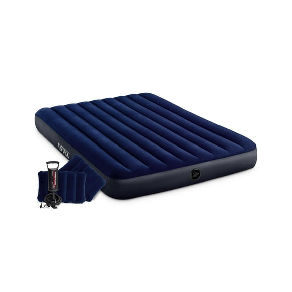 Intex Dura-Beam® Standard Downy Queen Air Mattress 10" Queen with Hand Pump