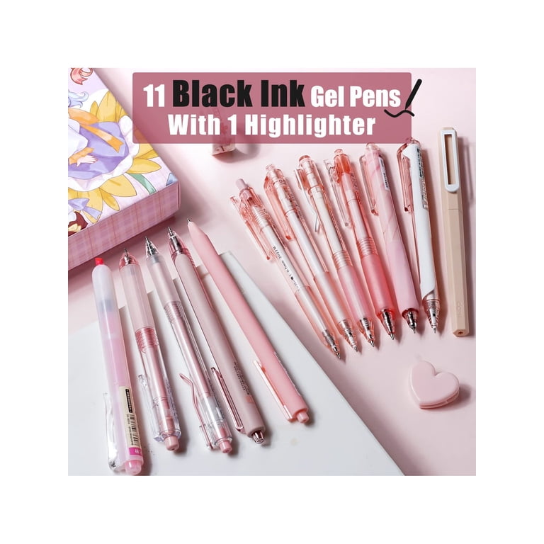 Four Candies Retractable Gel Pen Set, 12-Piece Pink photo 3
