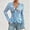 Blue, variant on Graphic Tennis Tees for Women T-Shirts Mesh Long Sleeve Lace Tops For Women Tie Up Front Floral Embroidery See Through Shirts Black S