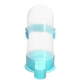 thumbnail image 4 of Uxcell 800ml Alimentador automático para palomas, bebedero colgante para jaula de aves, dispensador de agua, azul claro 2 paquetes, 4 of 6