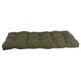 thumbnail image 2 of 46-inch by 19-inch Tufted Solid Microsuede Bench Cushion Green-Color, 2 of 3