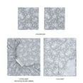 thumbnail image 6 of Mainstays Super Soft Brushed Microfiber Bed Sheet Set, Gray Floral, King, 4 Piece, 6 of 13