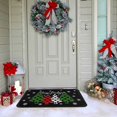 thumbnail image 3 of Christmas Doormat Outdoor Entrance Non-Slip Christmas Front Door Mat Xmas Decorative Washable Winter Holiday Welcome Doormat 17"x30" Merry Christmas Decor for Indoor Outdoor, 3 of 6