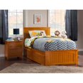 thumbnail image 4 of Atlantic Furniture Lit de Plate-Forme de Rangement Simple en Caramel, 4 of 5