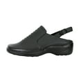 thumbnail image 3 of 24 HOUR COMFORT Myra Wide Width Comfort Clogs For Work and Casual Attire BLACK 6.5, 3 of 6
