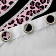 thumbnail image 5 of Homewish Modern Leopard Print Black Out Curtains for Female, Fashion Lines Stripes Curtains Pack of 2 (42x63 Each), Black Pink Abstract Ombre Bedroom Curtains, Curtains and Drapes Decor, 5 of 7
