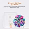 thumbnail image 3 of TR-LIFE Plate Stands for Display - 8 Inch Holder + Metal Easel Stand for Picture Frame, Decorative Plates, Photo, Book, Collectibles (Silver 2 Pack), 3 of 7