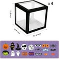 thumbnail image 2 of Naler 4 Pack 12 inch Halloween Cube Balloons Boxes with Stickers for Halloween Birthday Party Decorations, 2 of 5