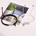 thumbnail image 2 of Pulsera de pareja con símbolo de infinito en forma de corazón, de acero inoxidable, tejida a mano, para ella y su pareja, regalo de San Valentín, 2 of 4