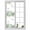 White, variant on Leaf Bird Window Privacy Film, Sage Greeen Botanical Watercolor Animals Static Cling UV Sun Blocking Heat Control Window Tint Day and Night, Non-Adhesive One Way Windows Privacy Cover 23.6''x59''