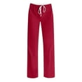 thumbnail image 4 of BLVB Women's Wide Leg Pants Casual Drawstring Elastic Low Rise Pajama Pants Loose Lounge Wear Trousers, 4 of 5