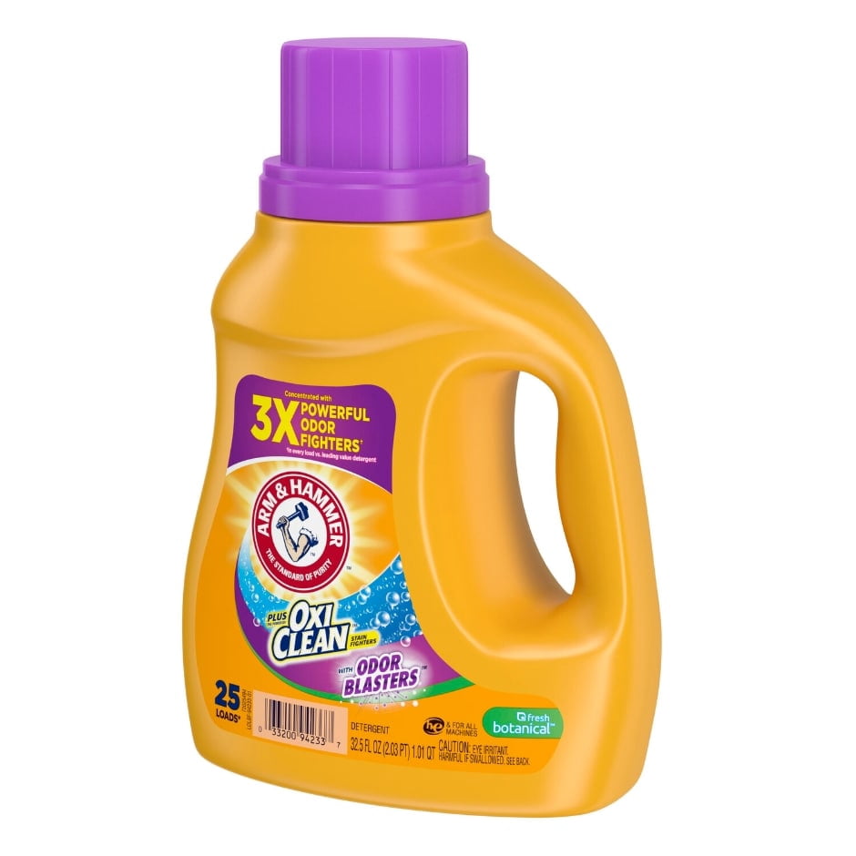 ARM & HAMMER OxiClean Fresh Botanical Liquid Laundry Detergent (Pack 3) - 75 Loads, 97.5floz