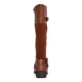 thumbnail image 2 of STYLE & COMPANY Womens Beige Buckle Accent Padded Ashliie Round Toe Block Heel Zip-Up Riding Boot 8 M WC, 2 of 3