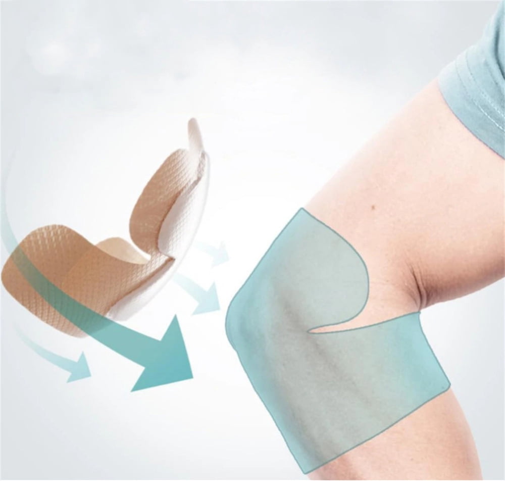 HXRH 4Pcs Waterproof Heel Silicone Foam Dressing Wounds Bandages Adhesive Sacral Bandages with Absorbent Padding for Heel Ulcer Pressure