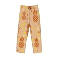 thumbnail image 4 of Haiem Pineapples Men's Pajama Pants Ultra Lightweight Pjs Bottoms Sleepwear Bottom Pants with Pocket Drawstring-Small, 4 of 9
