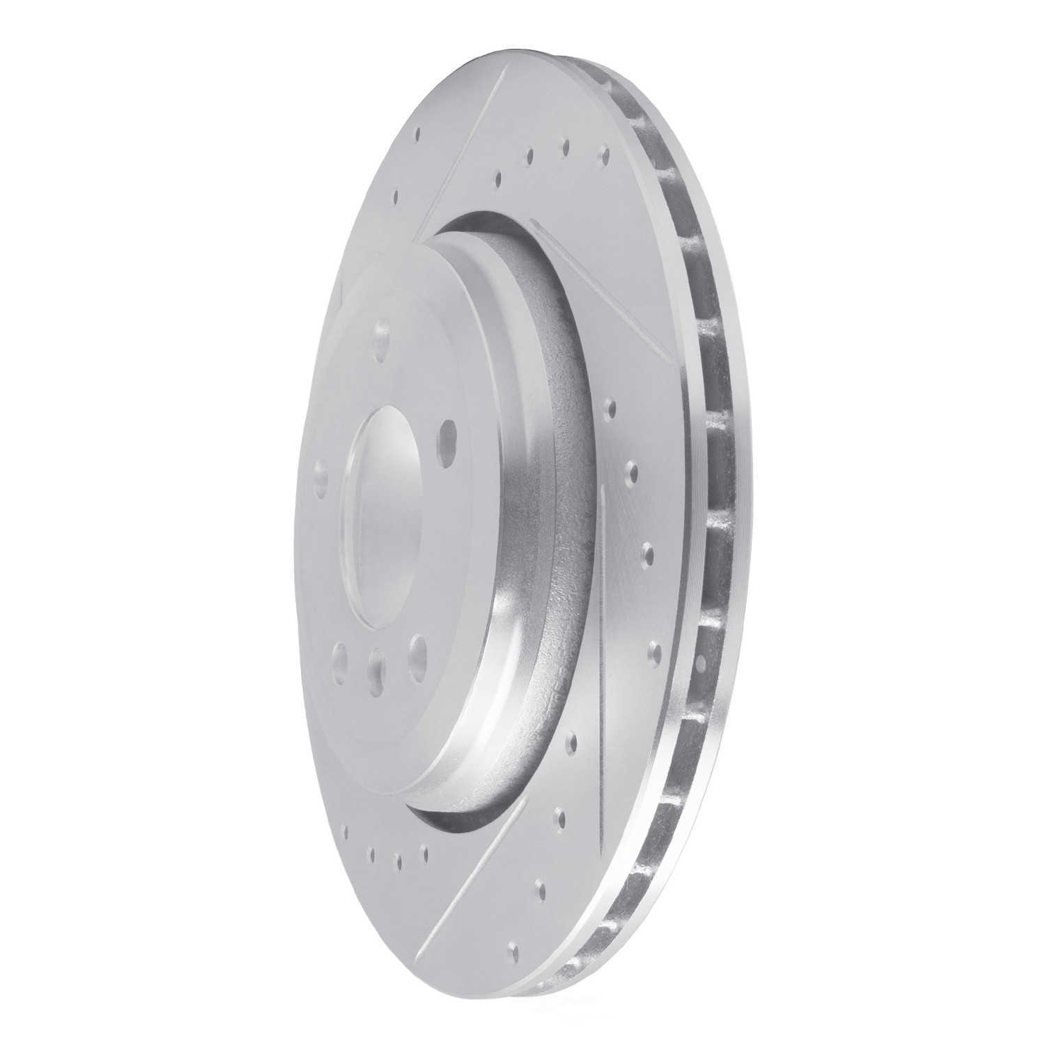 Dynamic Friction Company 631-31053L DFC Brake Rotor - Drilled And Slotted - Silver