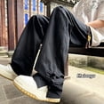 thumbnail image 2 of Summer Thin Pants Men Retro Casual Pants Men Japanese Streetwear Loose Straight Pants Mens Vintage Trousers Large Size 5XL, 2 of 5
