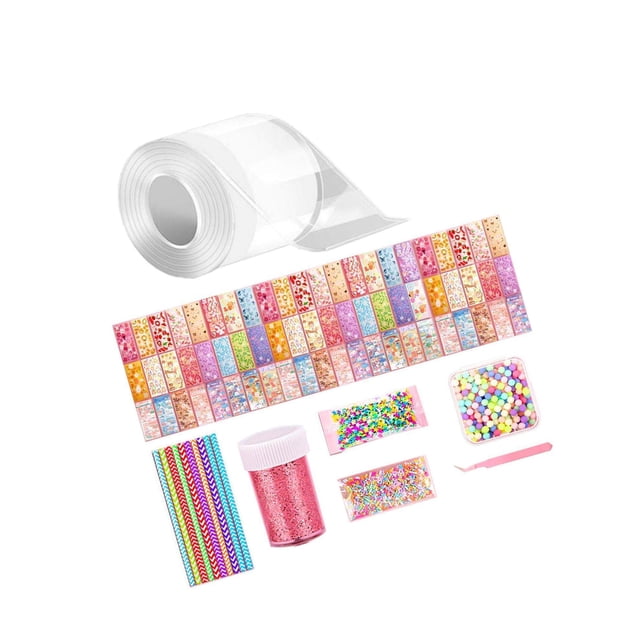 Ruban Adhésif Double Face Réutilisable Sans Trace Fixation Maison Créative Ruban Adhésif Jouet Sensoriel pour Enfants Style C