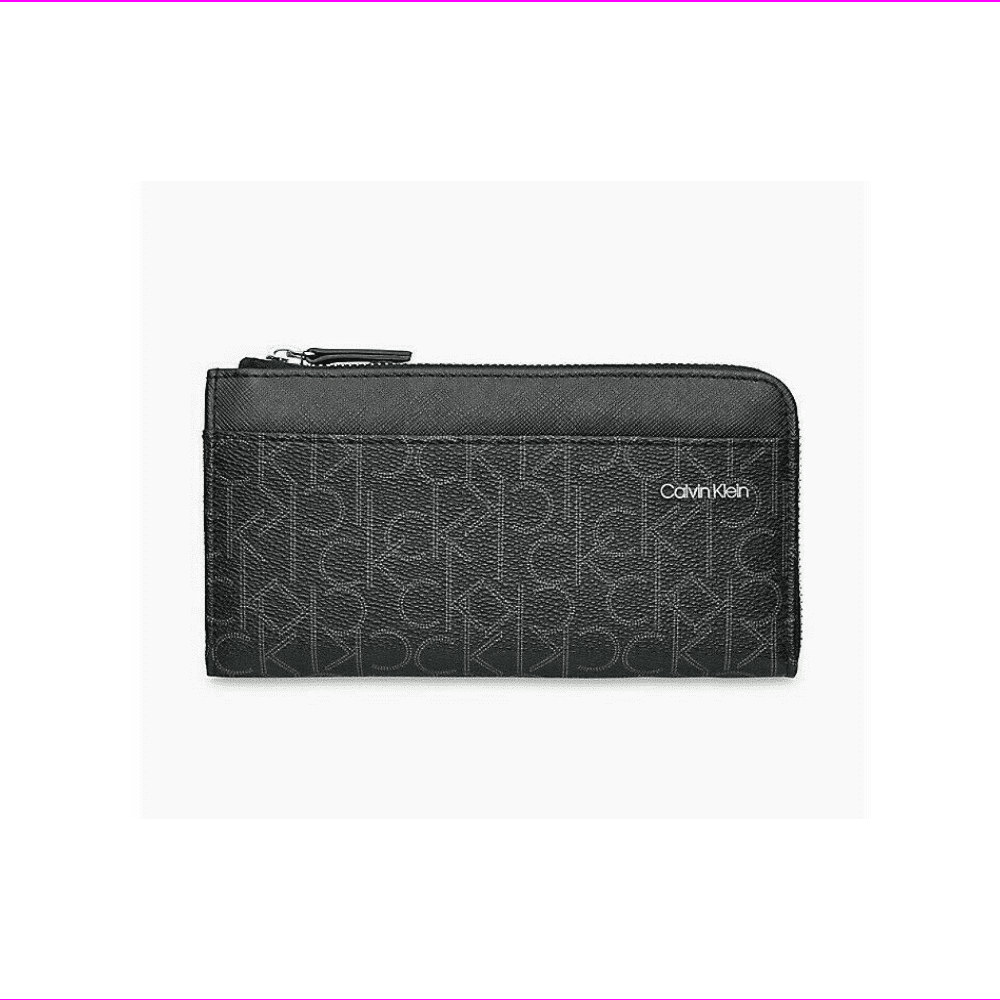 calvin klein zip wallet