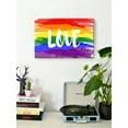 thumbnail image 2 of Awkward Styles Love Digital Canvas Print Love Quotes LGBTQ Pride Flag Decor Gay Love Quotes LGBTQ Flag Canvas Decor Rainbow Flag Canvas Gay Room Decor Love is Love Fine Art Prints Ready to Hang, 2 of 7