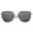 Silver / Smoke, variant on sunglassLA Unisex Oversize Metal Frame Thin Temple Flat Lens Aviator Sunglasses (Silver / Smoke) - 62mm