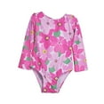 thumbnail image 1 of Maillot de Bain anti-UV pour Filles, Hibiscus Sauvage, 2, 1 of 1