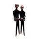 thumbnail image 1 of Figura de pareja, escultura abstracta, estatua decorativa, adorno de escritorio para Día de Valentín, sala de estar, aniversario., 1 of 9
