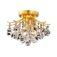 thumbnail image 2 of Elegant Lighting Toureg 12" 3 Light Royal Crystal Flush Mount, 2 of 3