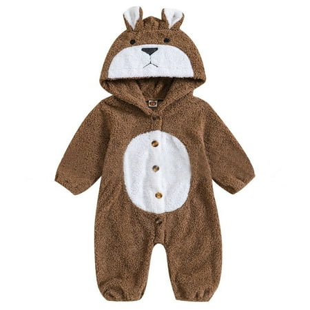 

CZGDER Baby Sleep & Play Soft Unisex Cute Pajamas Warm Button Fall Winter Footed Bodysuit