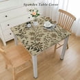 thumbnail image 2 of HAOXIT Cotton Linen Natural Decorative Table Cover for Kitchen Dining Indoor Outdoor Use 48''x48'', 2 of 7