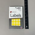 thumbnail image 4 of MACO Yellow Round Color Coding Labels, 3/4 Inches in Diameter, 1000 Per Box (MR1212-4), 4 of 8