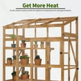 thumbnail image 5 of MCombo Wooden Walk-In Greenhouse with Acrylic Panels, Large Greenhouse for Outdoors with Openable Roof Vents with Lockable Door, G727, 5 of 9