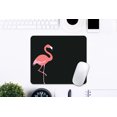 thumbnail image 2 of OTM Prints Black Mouse Pad, Flamingo, 2 of 3