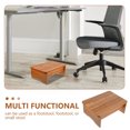 thumbnail image 3 of OULII Small Stool Wood Non-Slip Simple Aesthetic for Bathroom Use 1Pack, 3 of 8