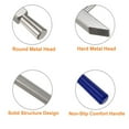 thumbnail image 4 of 2pcs Double Face Small Metal Hammer 8 Inch Round Triangle Dual-Head Multifunctional Mallet, 4 of 6