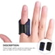 thumbnail image 3 of Xiao Hua 2 piezas de férula para pulgar en gatillo, protector de nudillos, funda de soporte para dedos para liberación de tendones y alivio del dolor (negro), 3 of 5